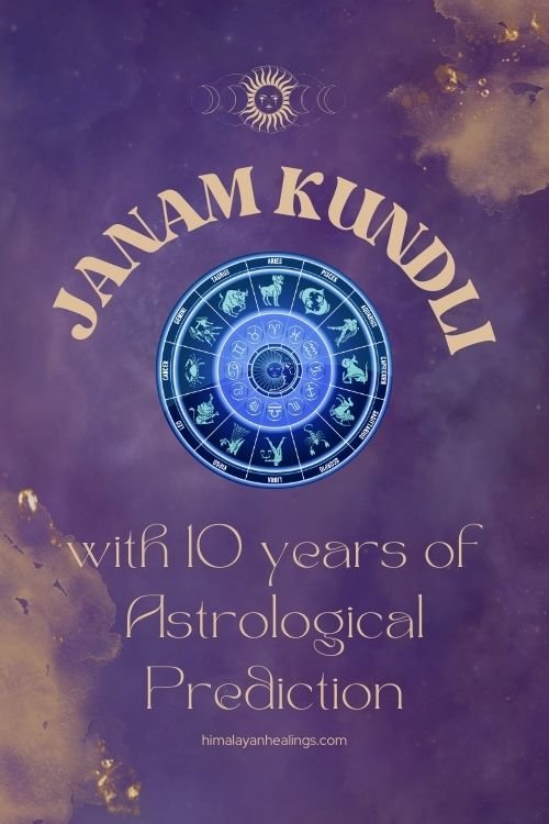 birth chart janam kundli with 10 years of astrological prediction hindi english