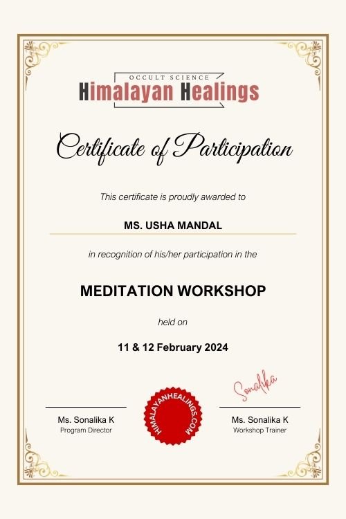 learn meditation workshop classes course delhi ncr india certificate